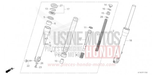 FRONT FORK SH350ASP de 2023